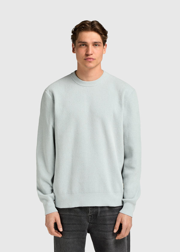 Structure Knit Crewneck - Light Blue