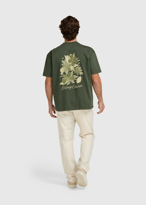 Blossom Tee - Dark Green