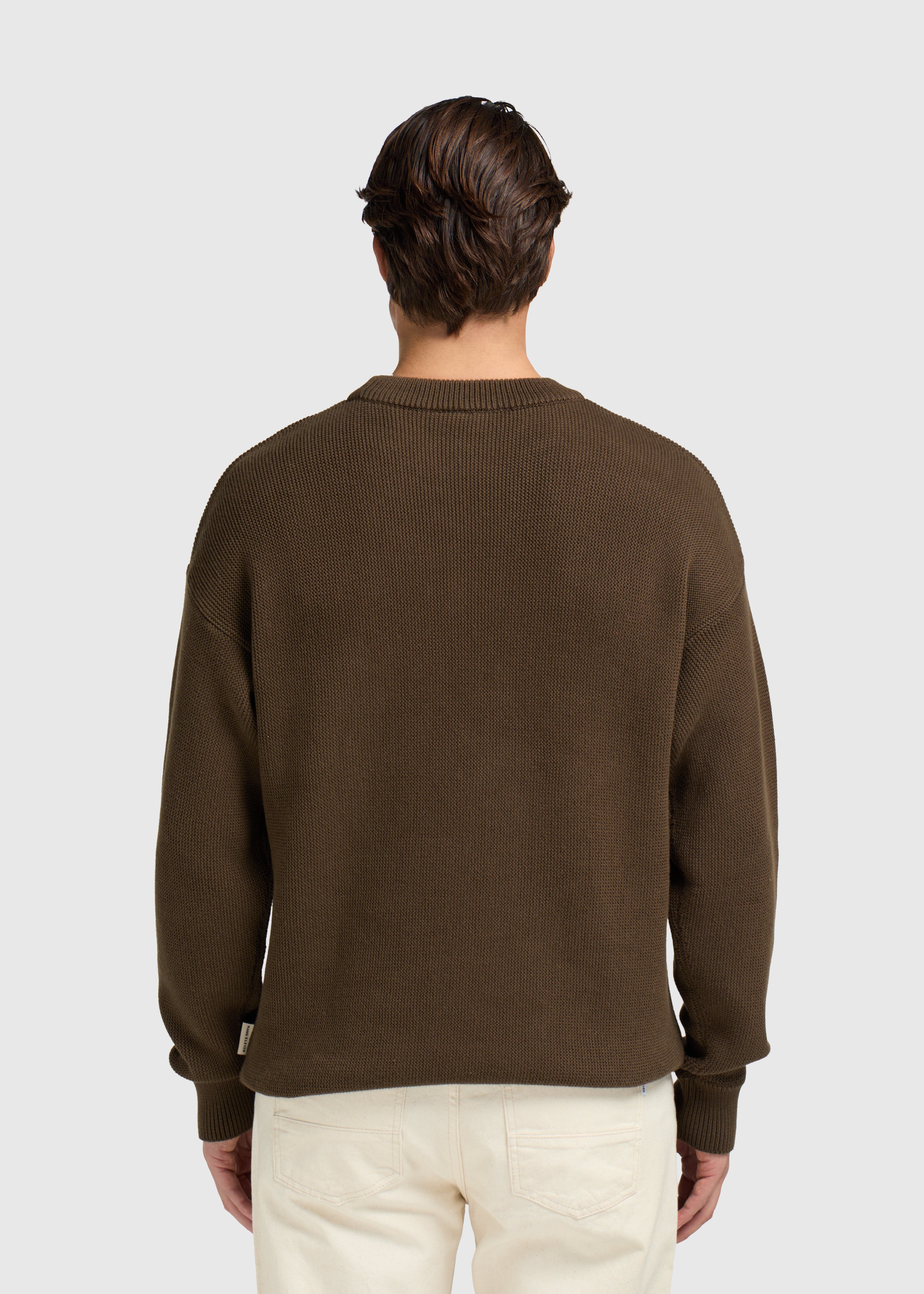 Embro Knit Crewneck - Espresso