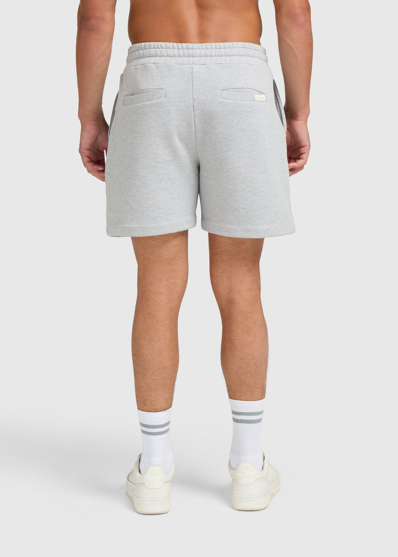 Vintage Washed Sweat Short - Grey Melee