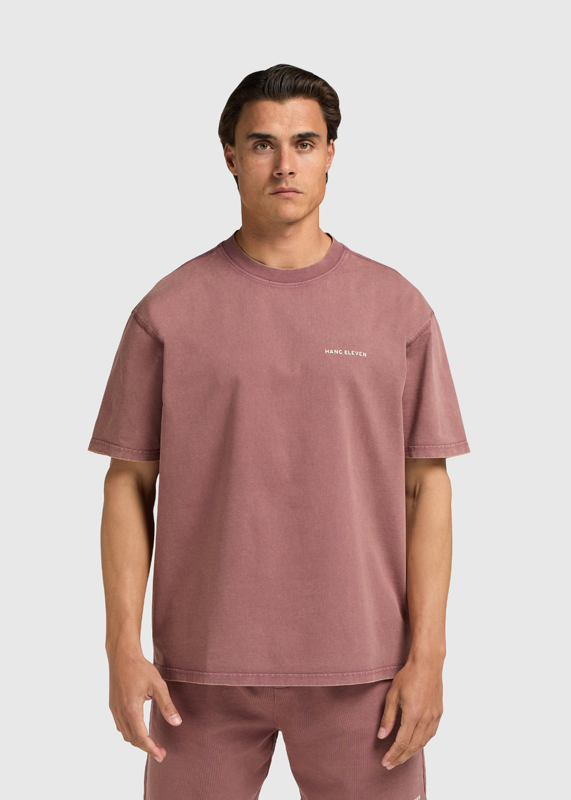 Washed Essential Tee - Red