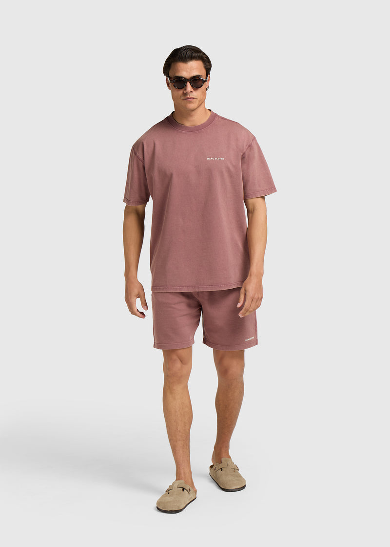Washed Essential Tee - Red