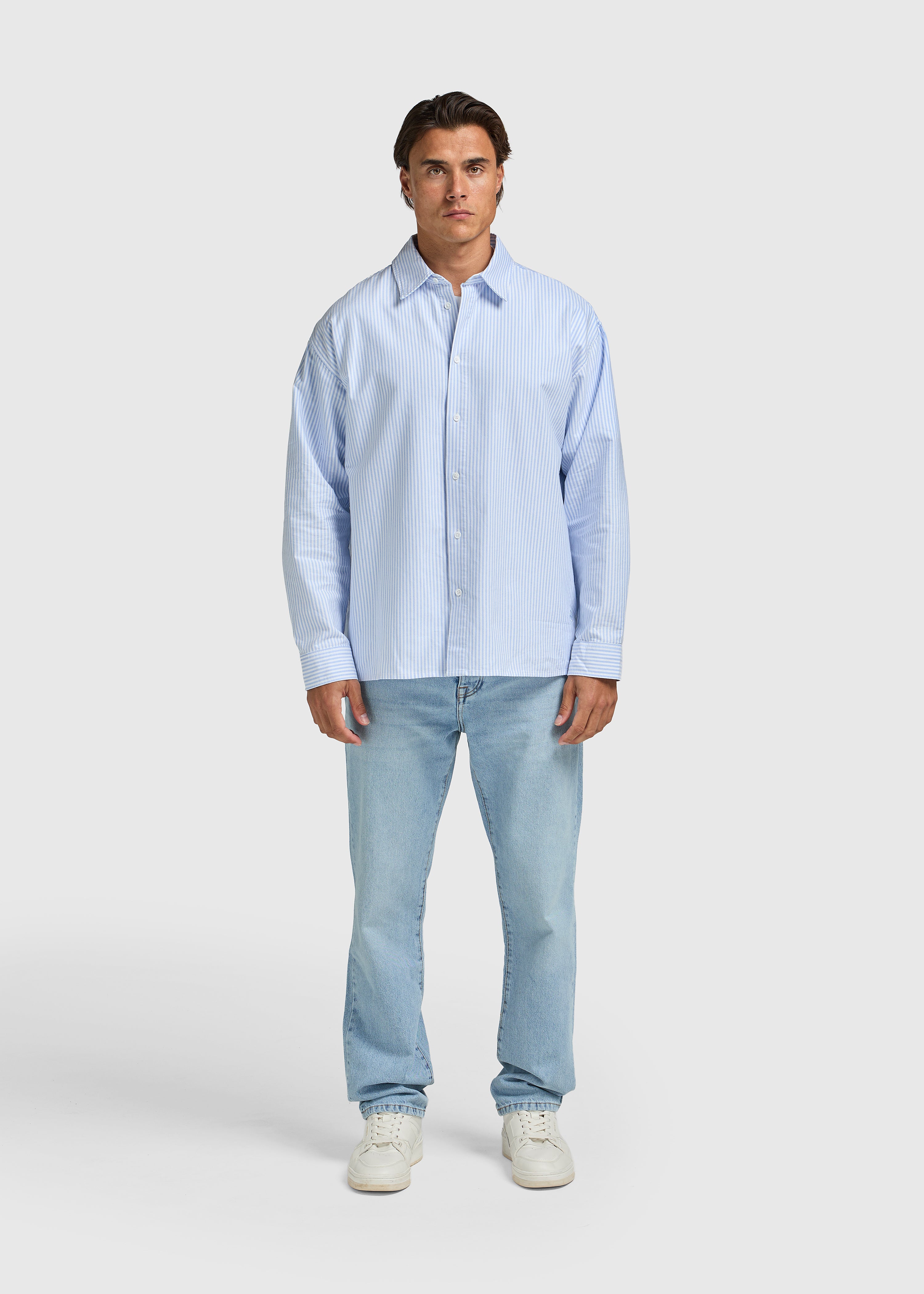 Oxford Shirt - Blue Striped