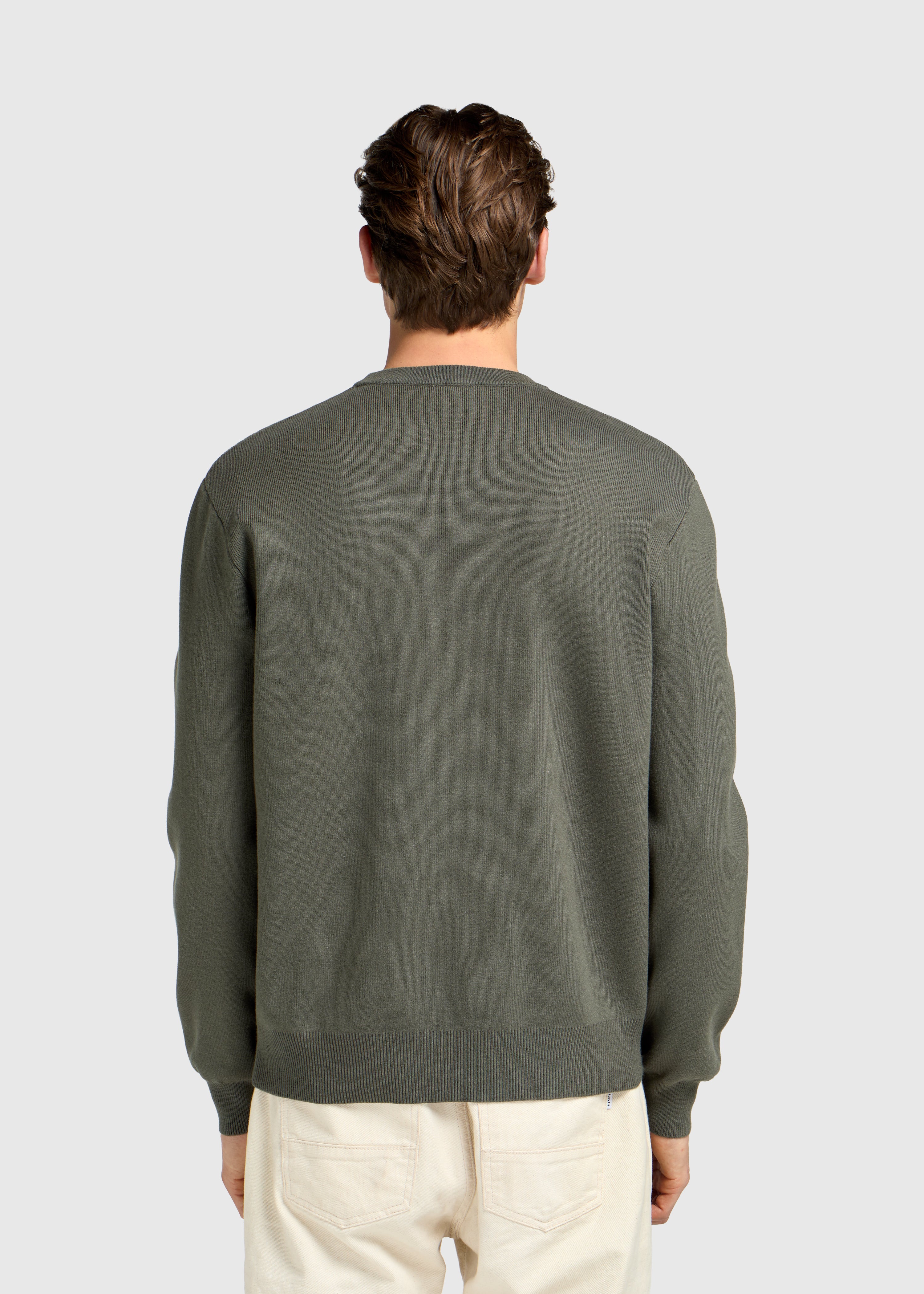 Compact Knit Crewneck - Chimera Green