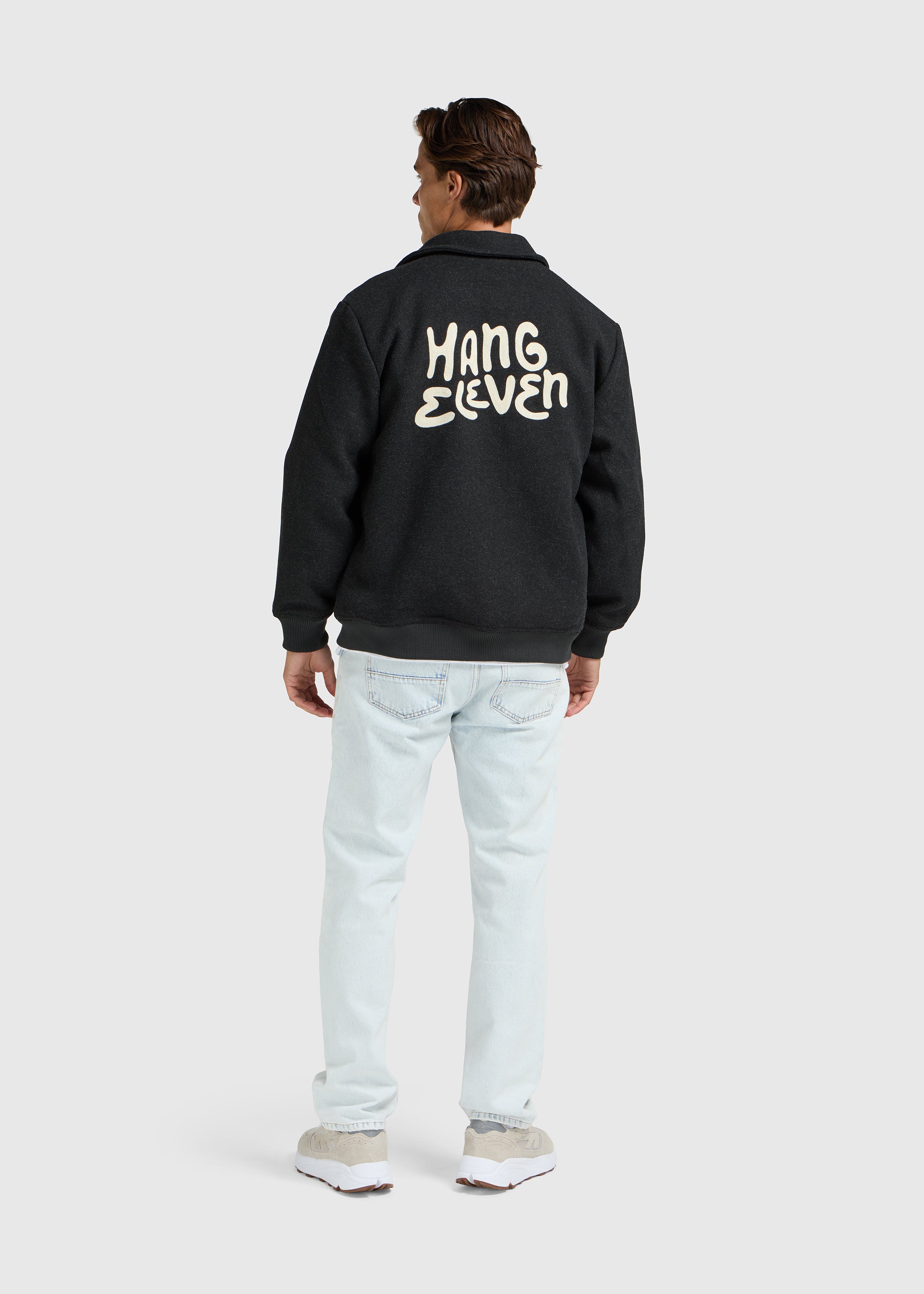 Varsity Jacket - Black Melange