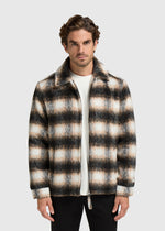 Hairy Check Jacket- Black