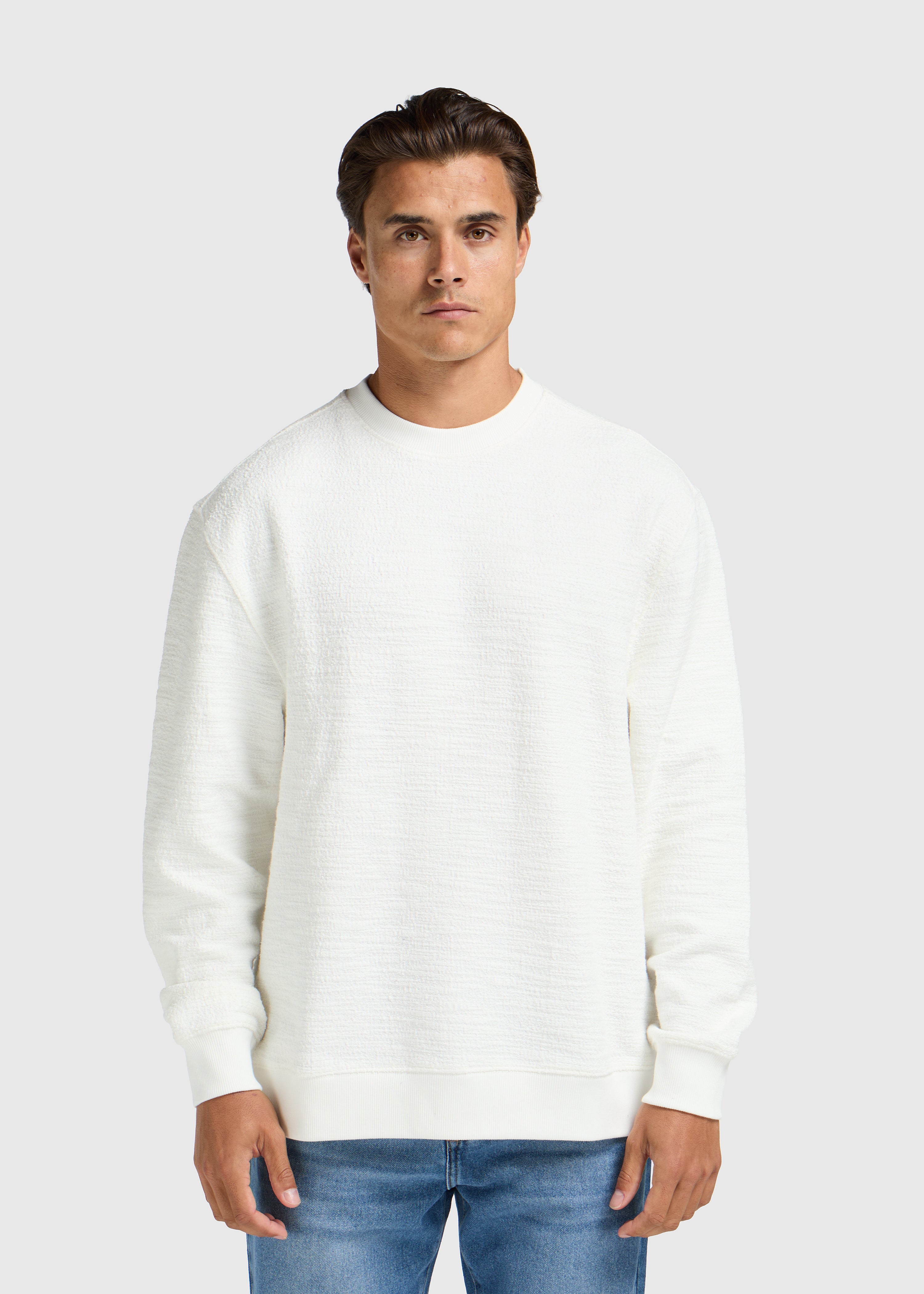 Bouclé Crewneck - Ecru