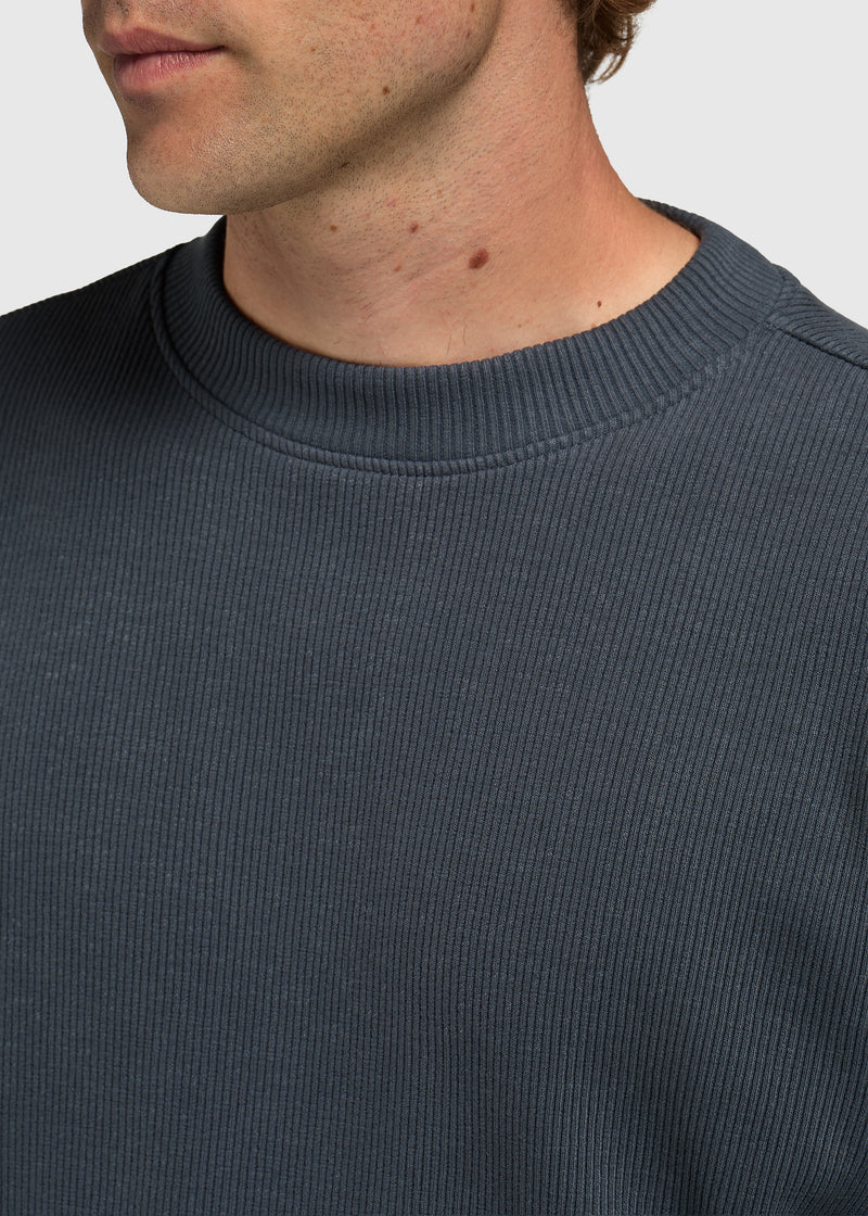 Vertical Rib Longsleeve - Ombre Blue