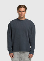 Vertical Rib Longsleeve - Ombre Blue