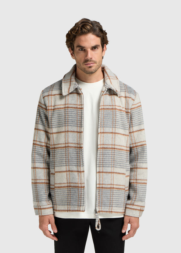 Hairy Check Jacket - Grey