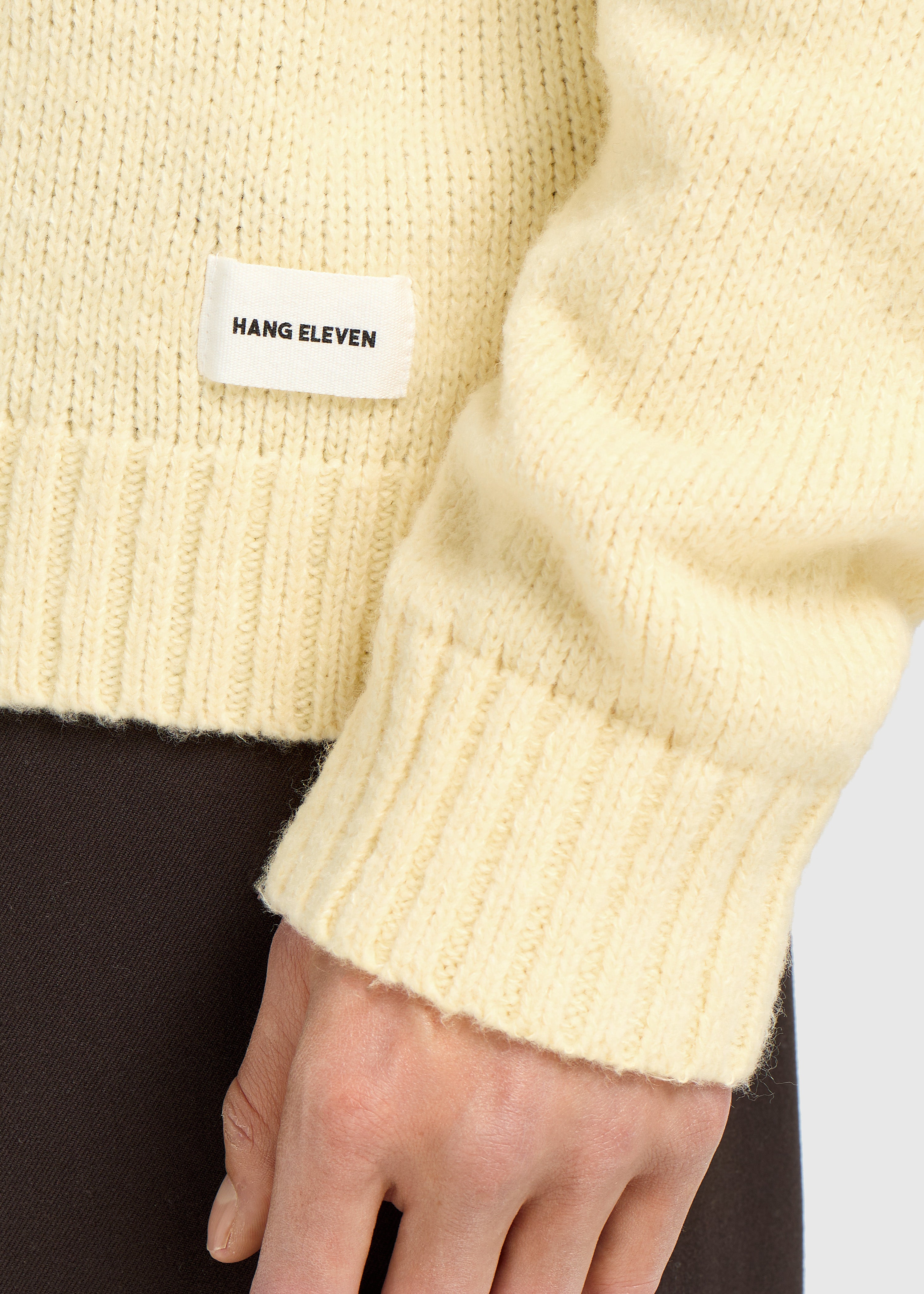 Heavy Knit Crewneck - Pastel Yellow