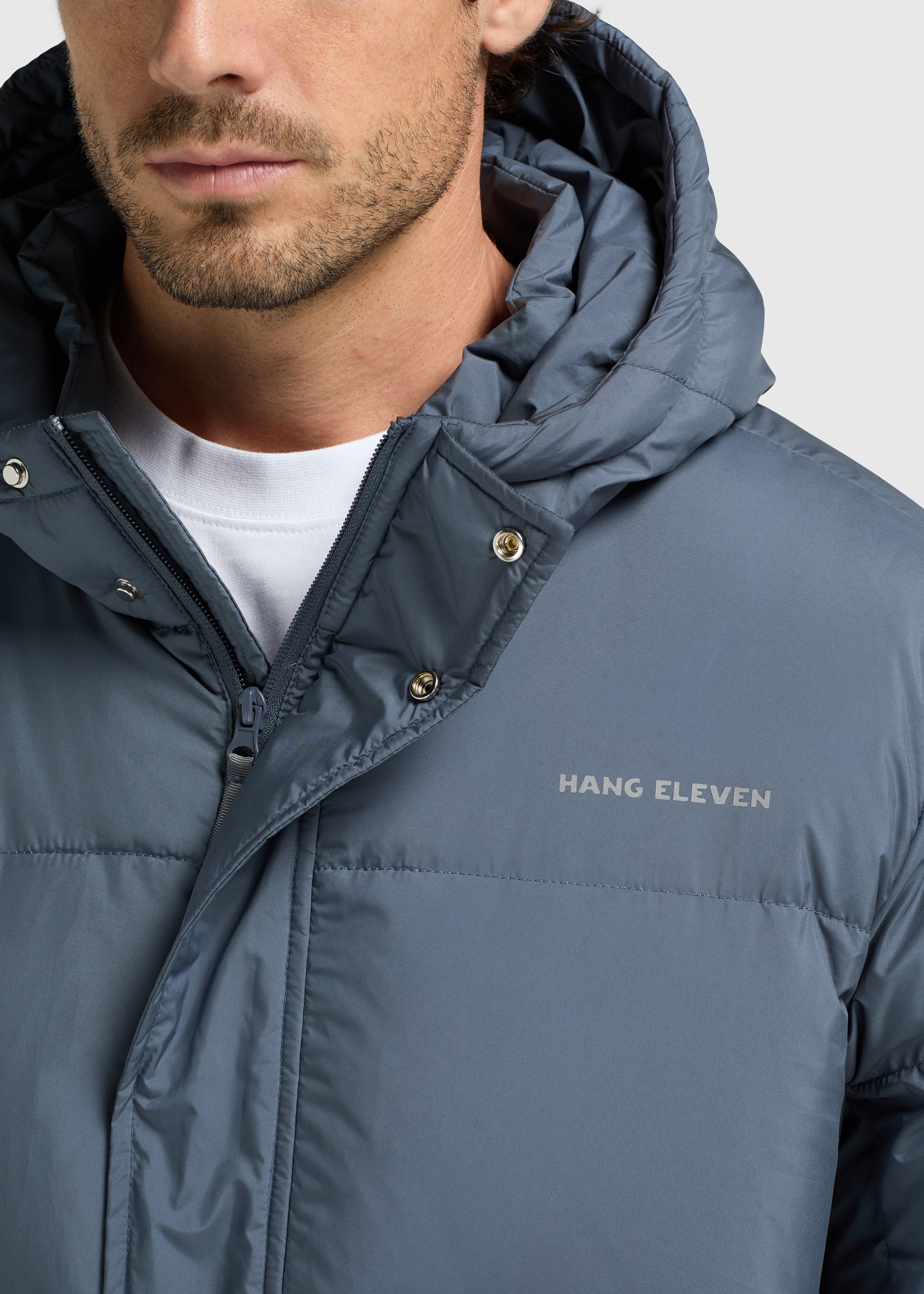 The Mid-Length Down Parka - Ombre Blue