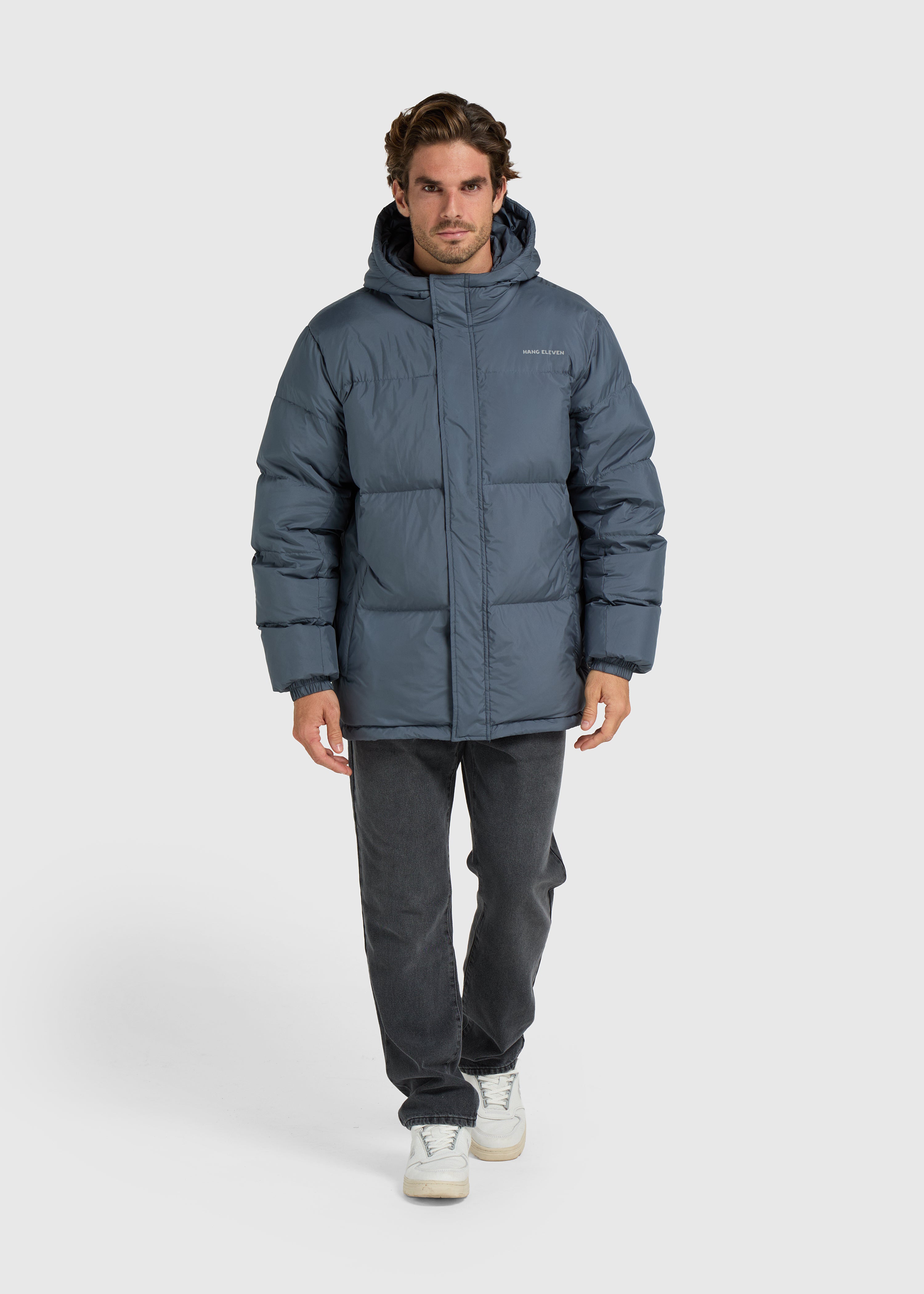 The Mid-Length Down Parka - Ombre Blue