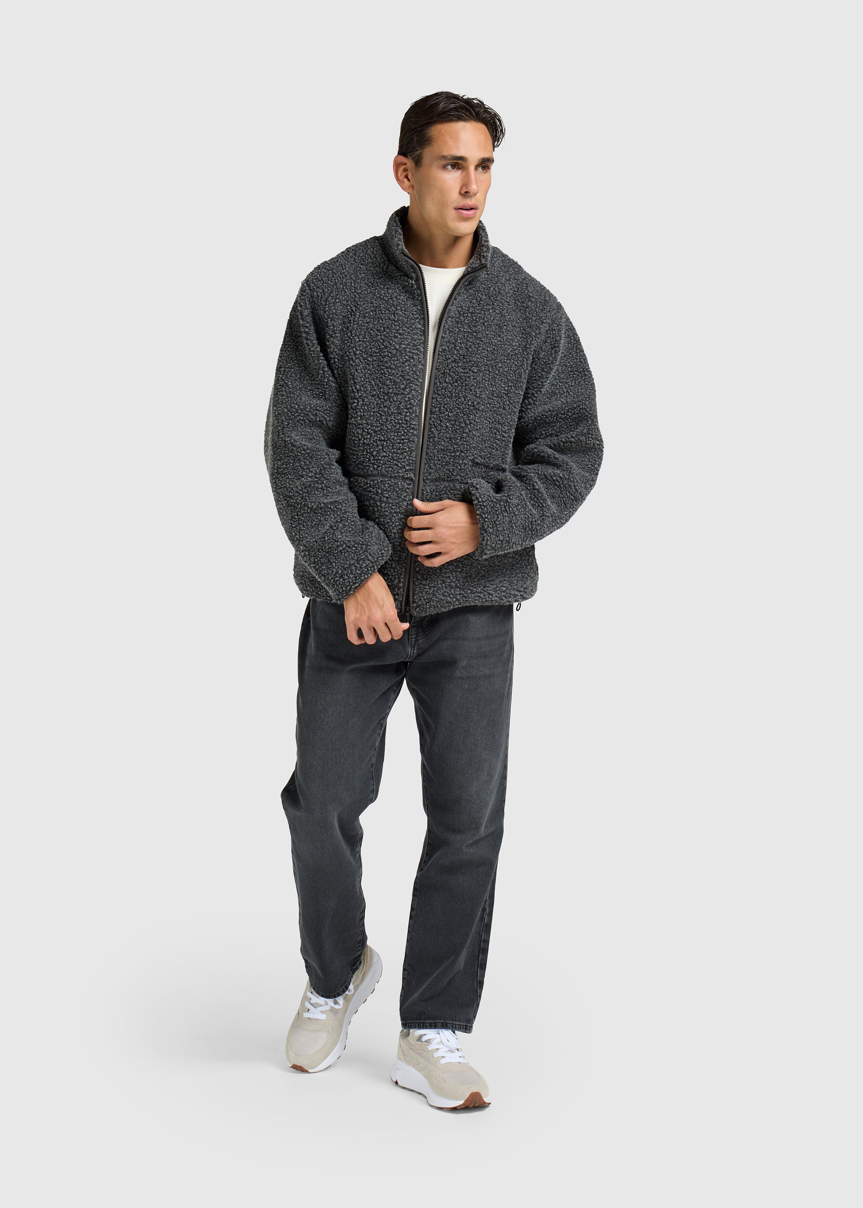 Teddy Snow Jacket - Anthracite