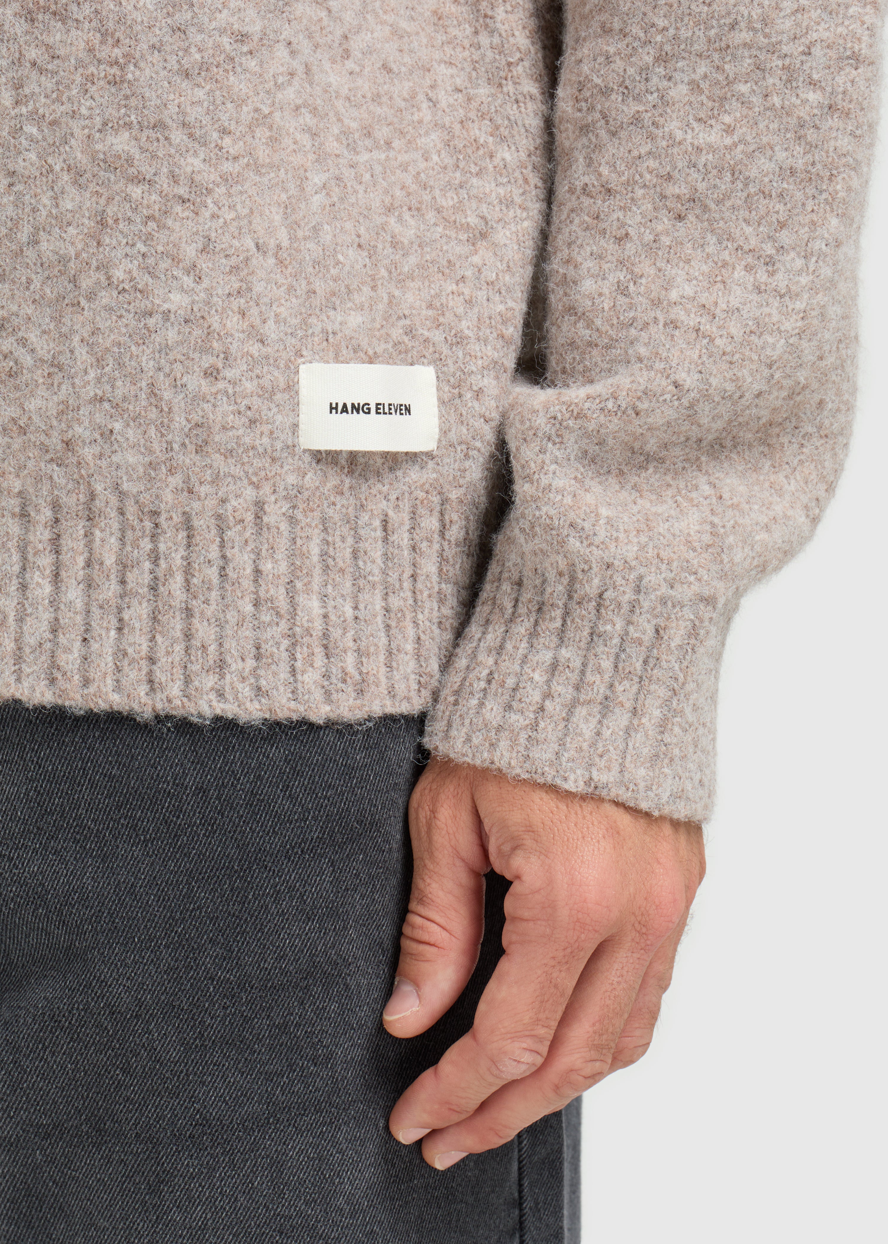 Cozy Knit Polo - Taupe