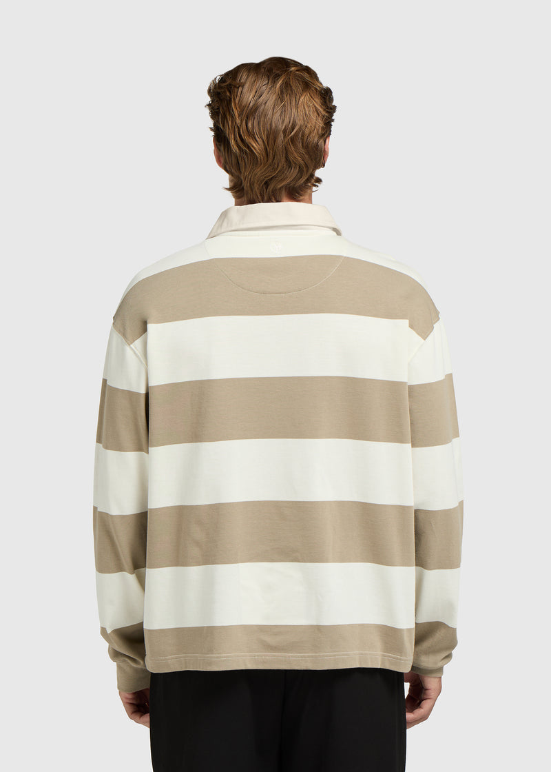 Big Stripe Polo - Green