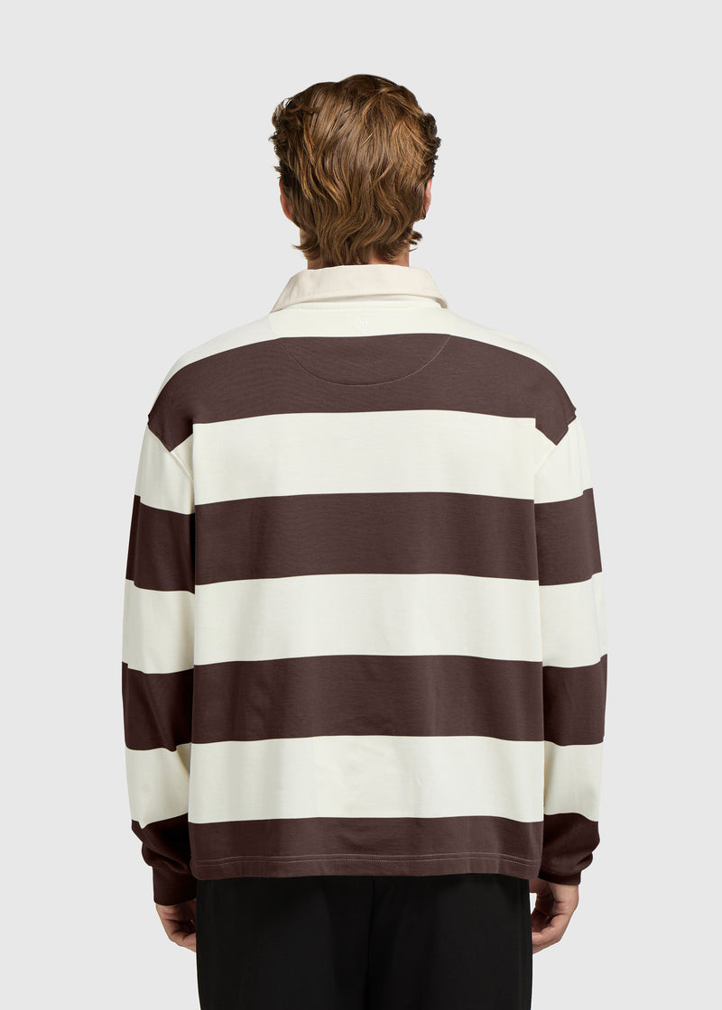 Big Stripe Polo - Brown