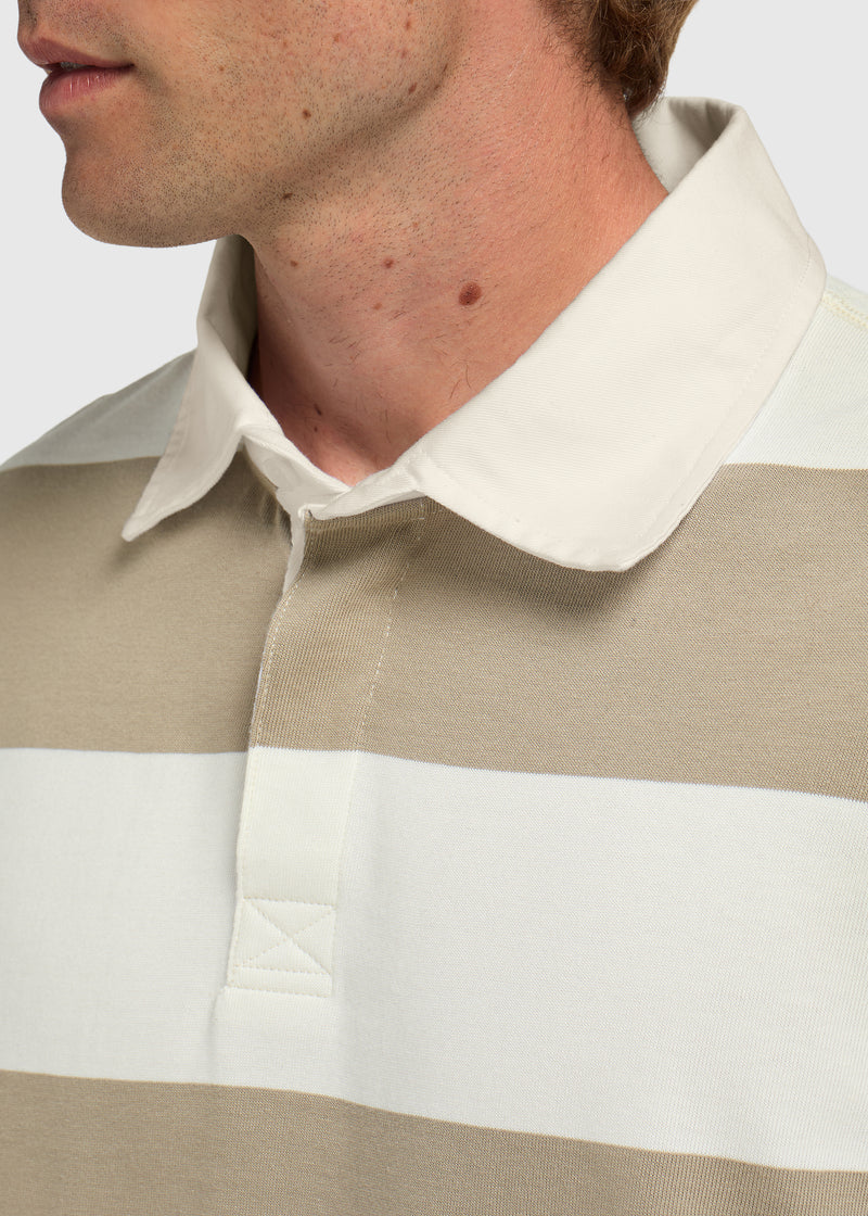 Big Stripe Polo - Green