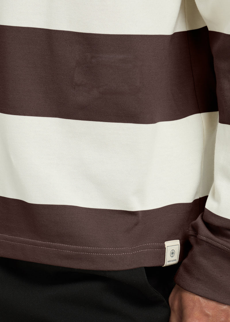 Big Stripe Polo - Brown
