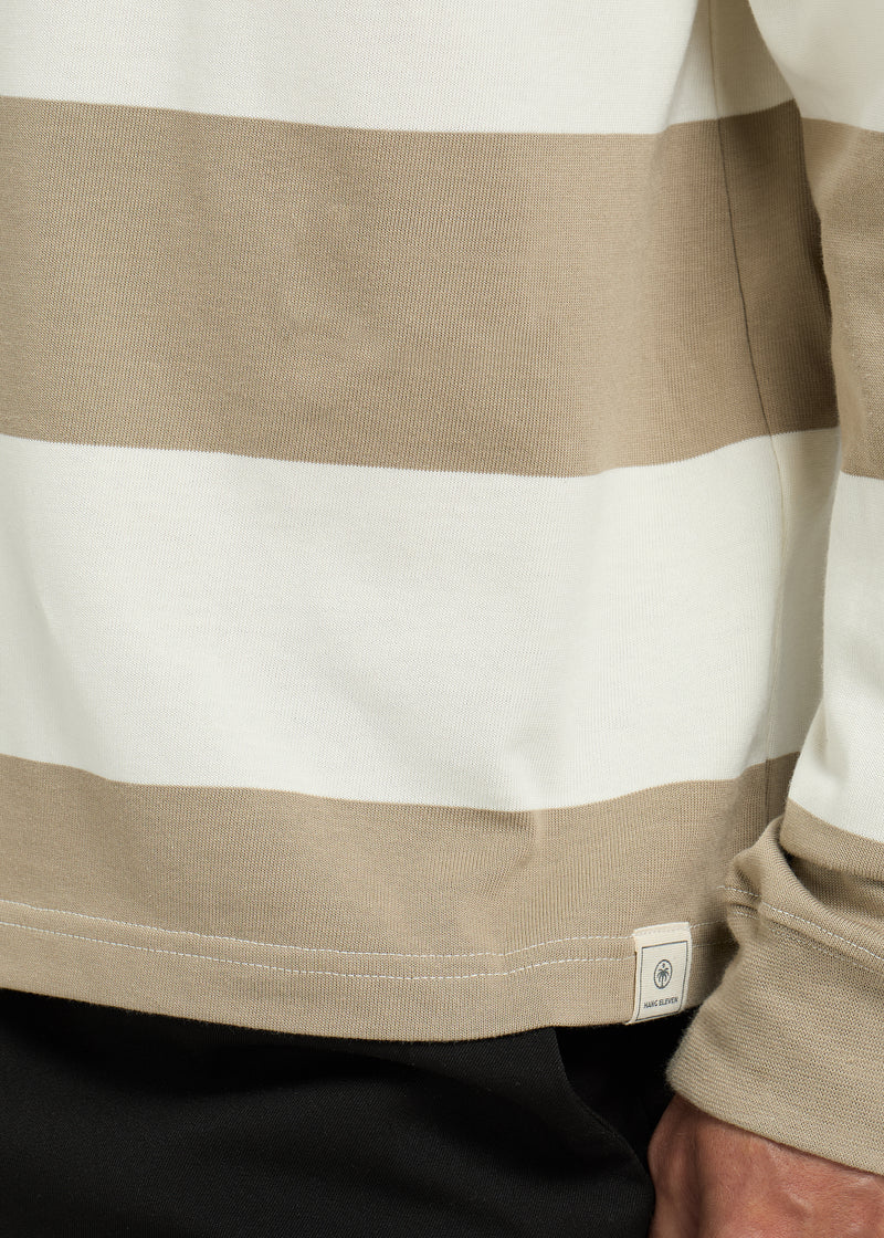 Big Stripe Polo - Green
