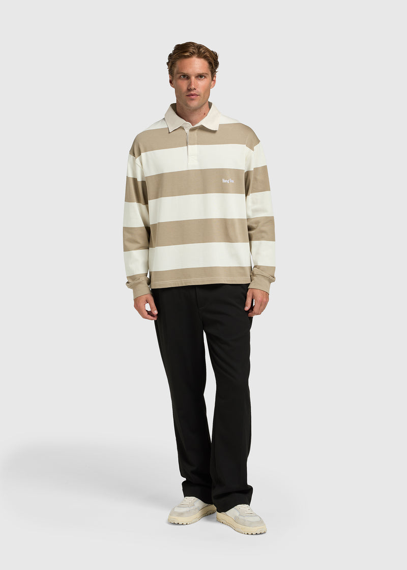 Big Stripe Polo - Green