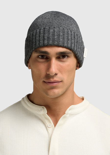 Wool Beanie - Anthracite