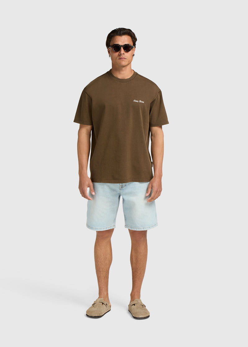 Born Tee - Washed Brown