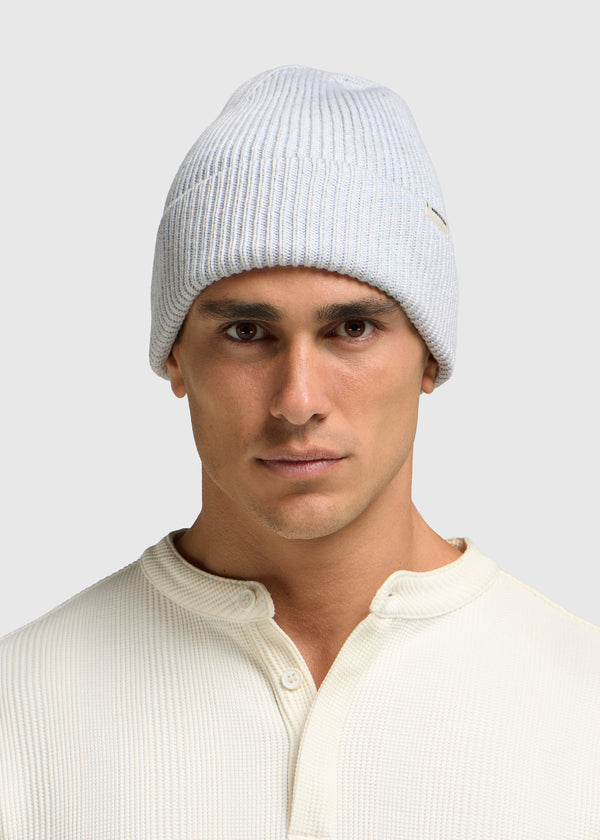 Cotton Beanie - Grey Melee