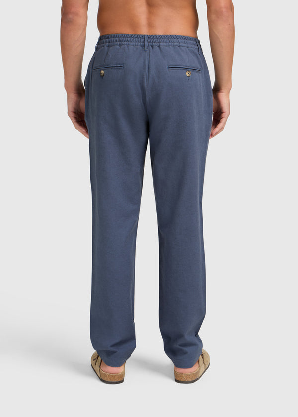 Le Pantalon en Lin - Bleu Marine