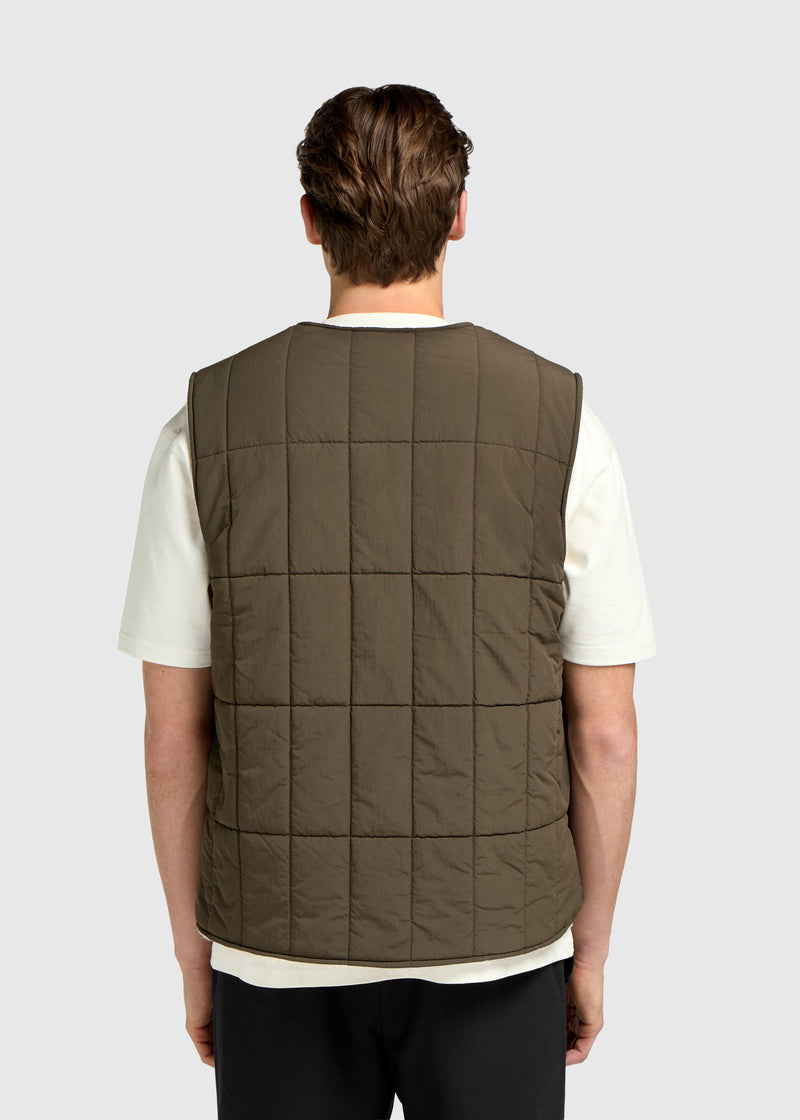Reversible Teddy Vest - Espresso Brown