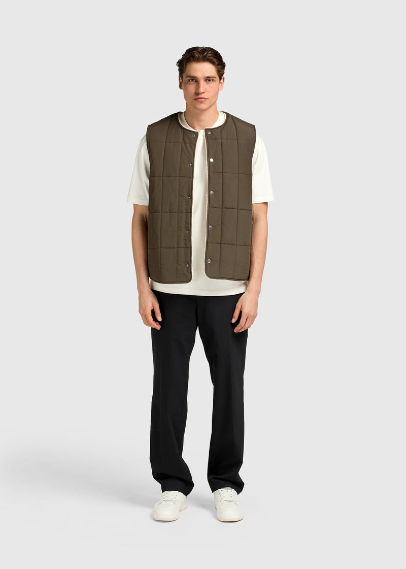 Reversible Teddy Vest - Espresso Brown
