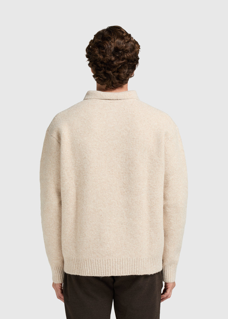 Polo en Tricot Confortable - Beige Clair