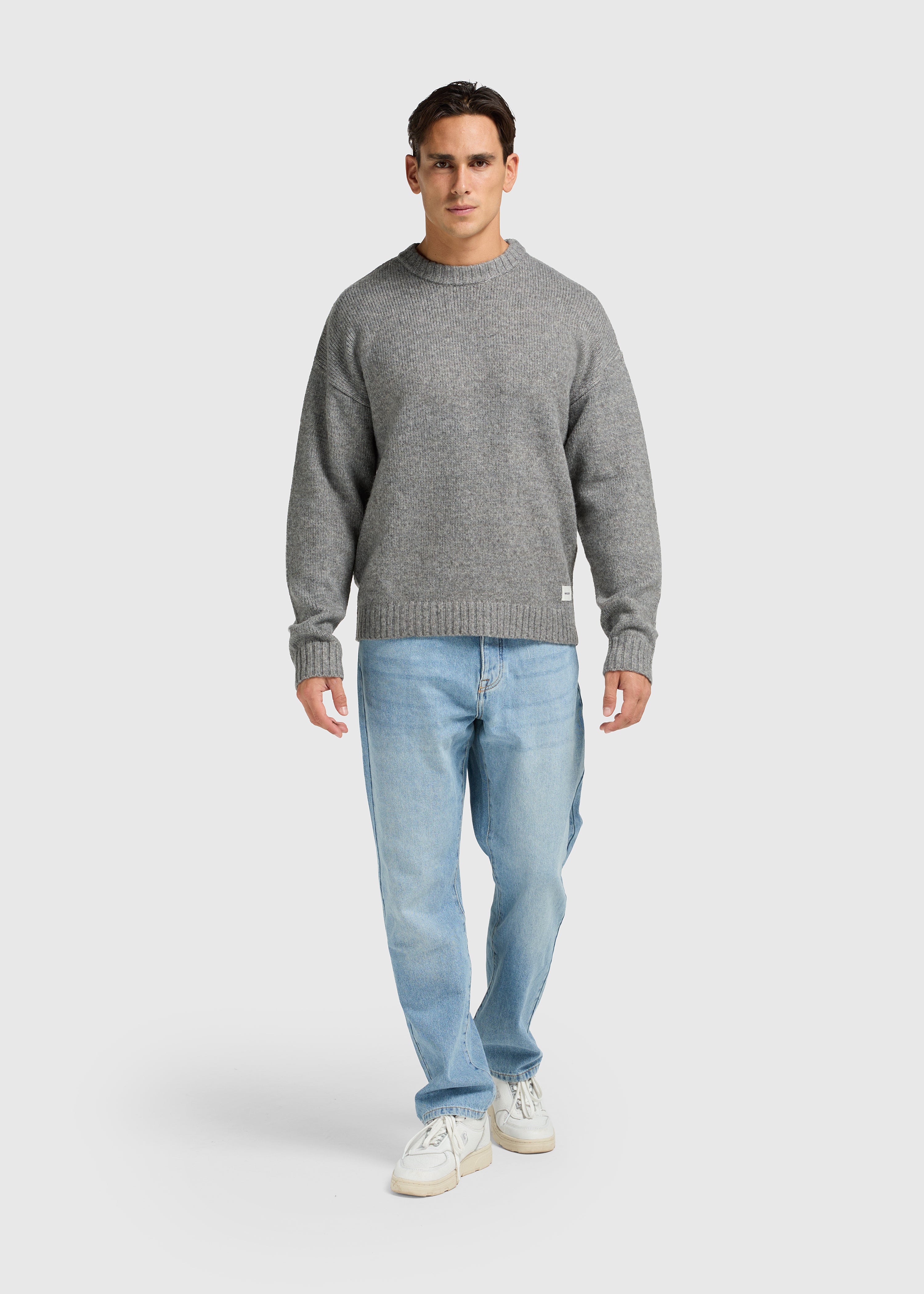 Heavy Knit Crewneck - Anthracite