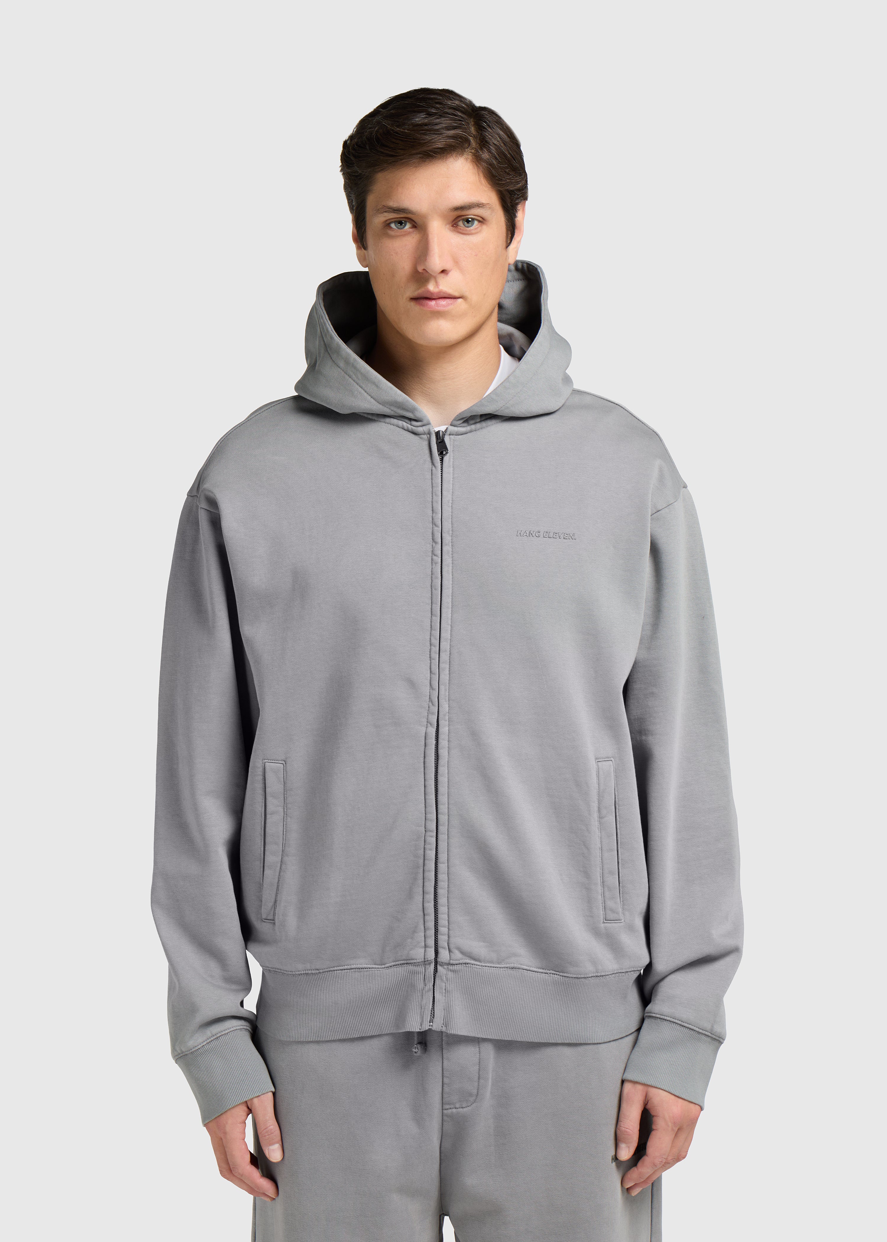Premium Blanks Full Zip - Grey