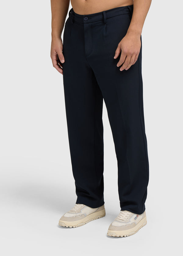 The Pleated Pants - Navy Blue