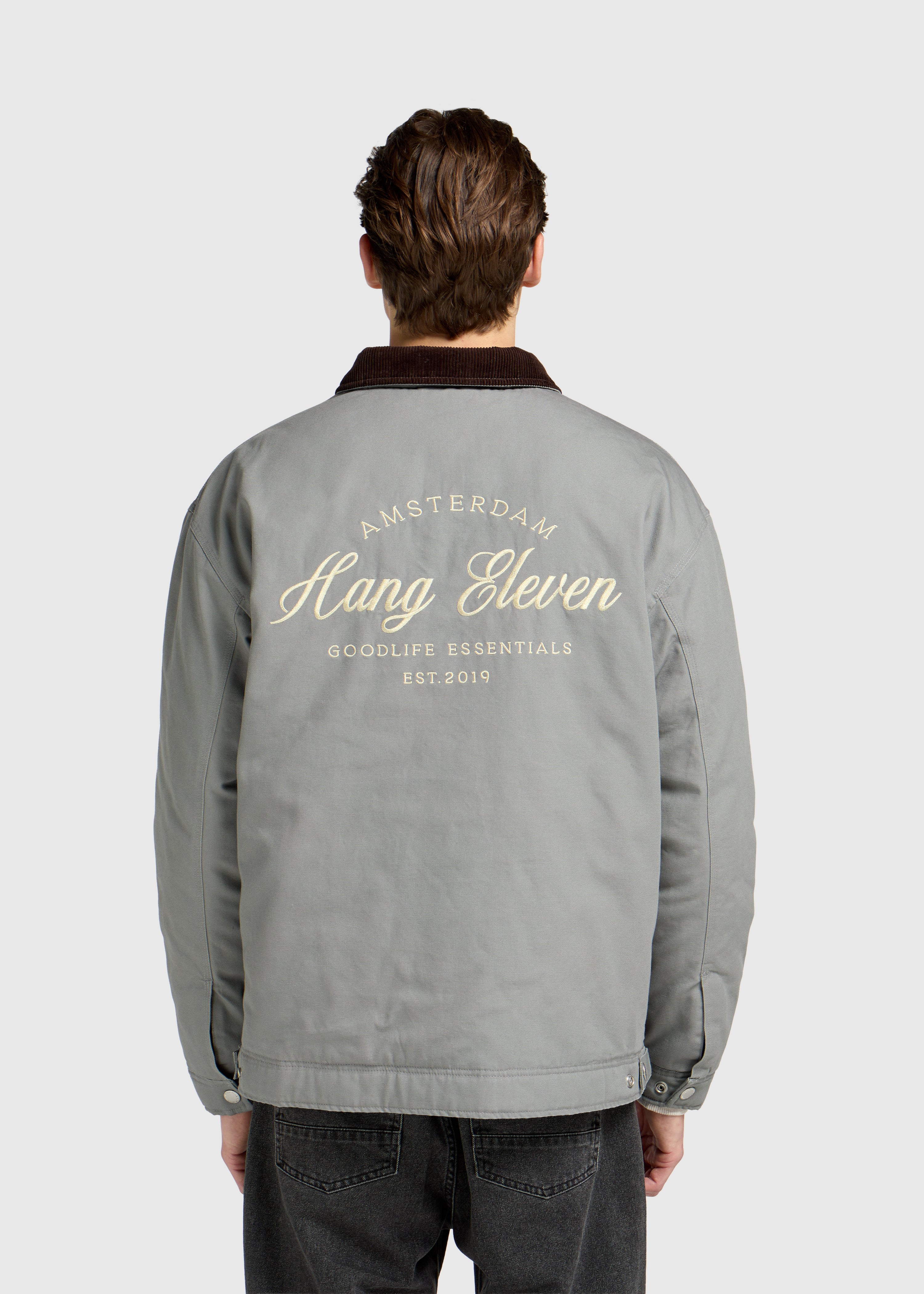 Premium Worker Jacket - Washed Grey