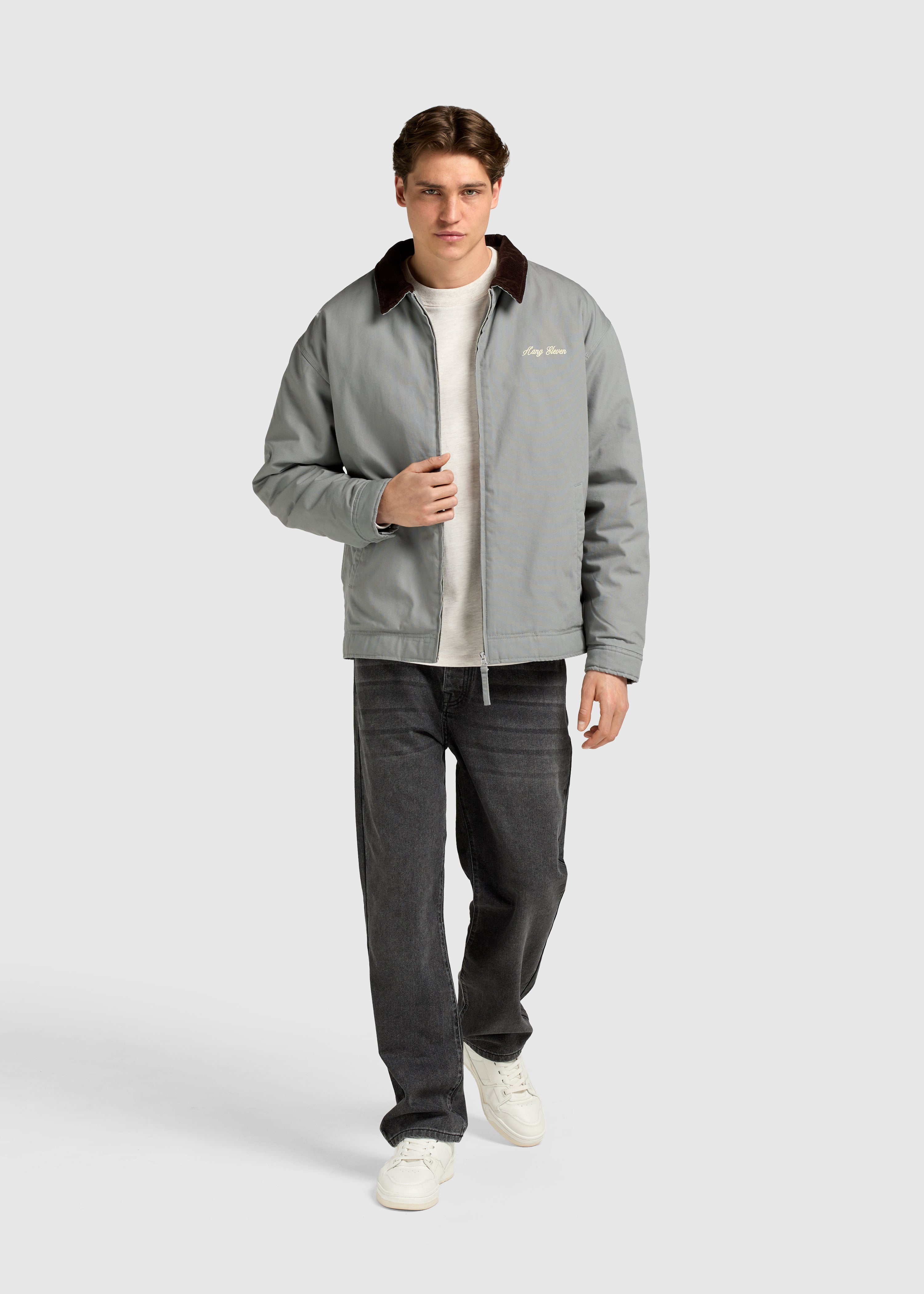 Premium Worker Jacket - Washed Grey