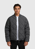 Quilted Bomber Jacket - Anthracite