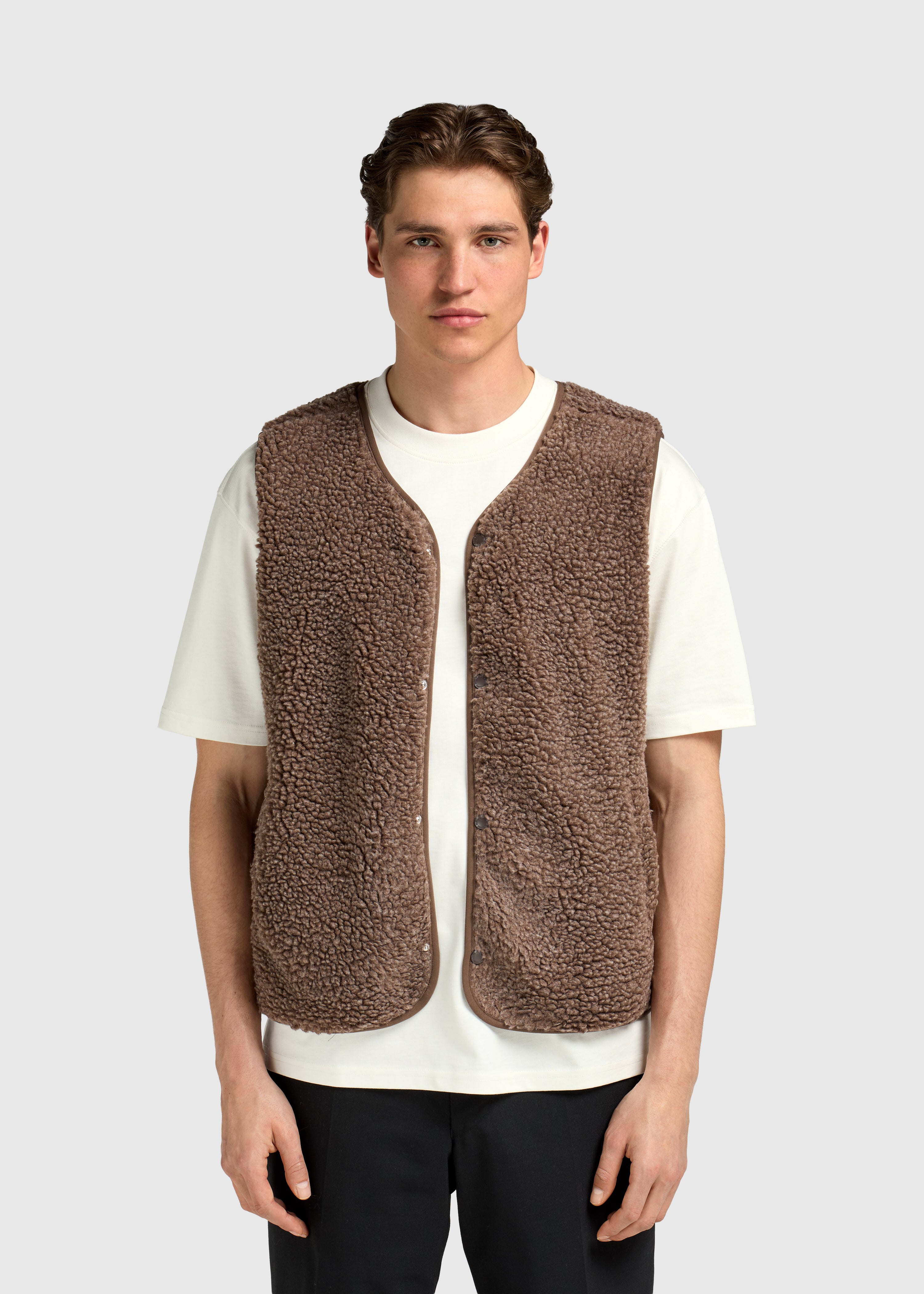 Premium Teddy Vest - Brown