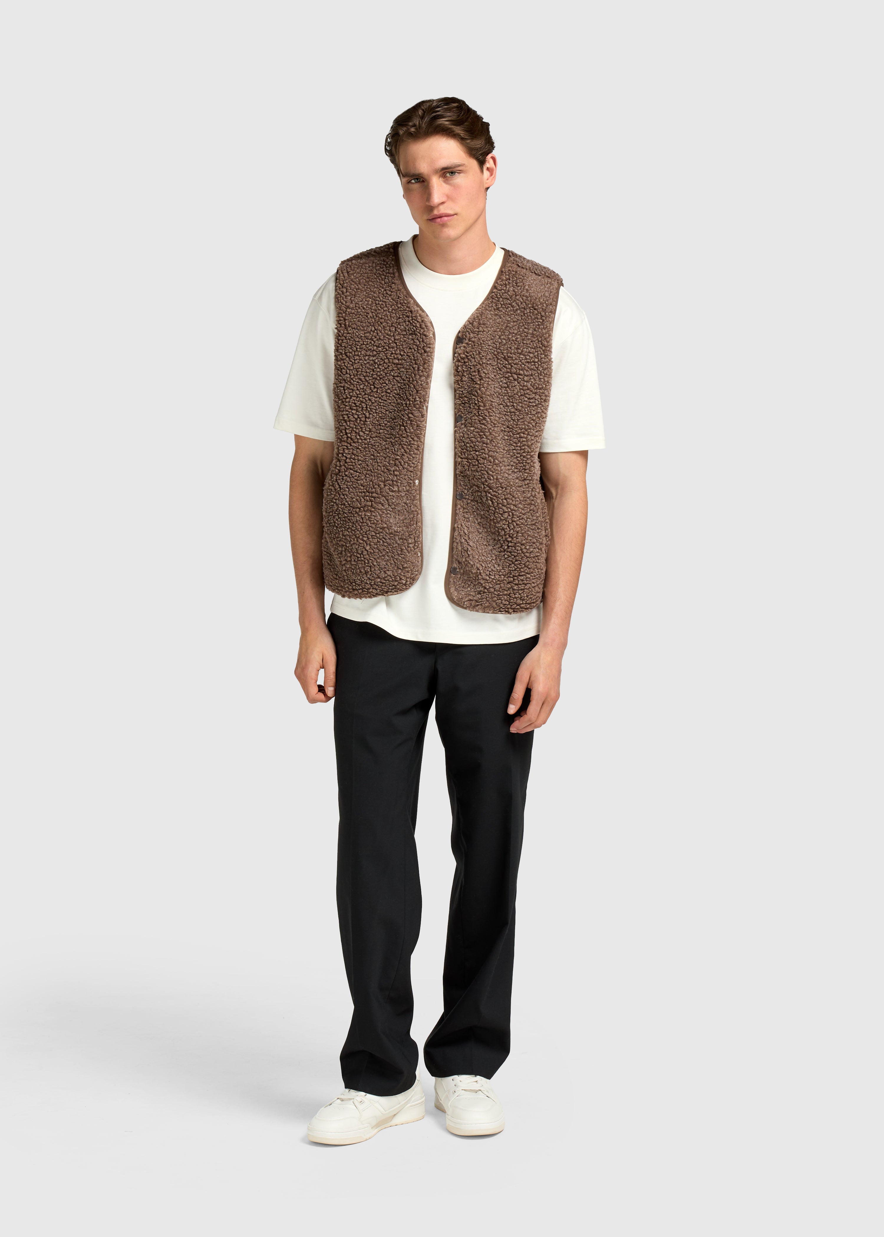 Premium Teddy Vest - Brown