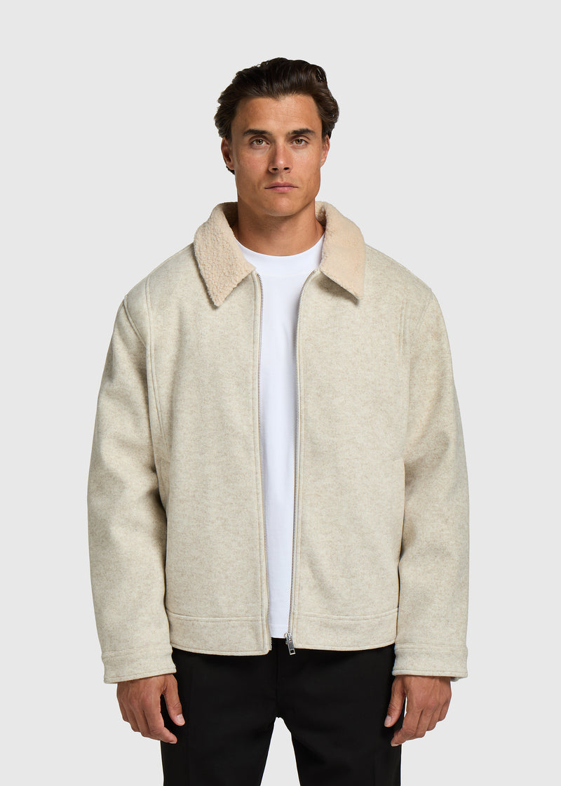 Cozy Borg Jacket - Sand