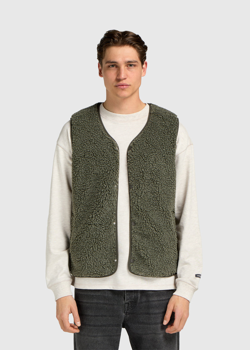Premium Teddyweste – Grün