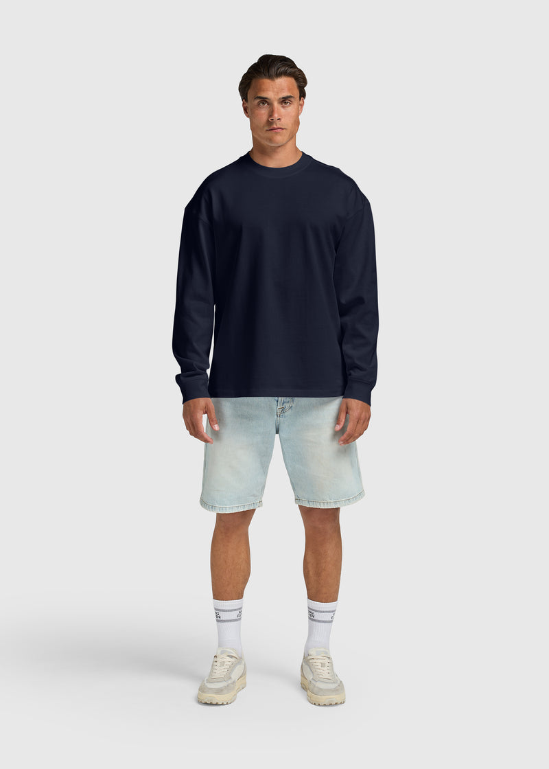 Premium Longsleeve - Navy Blue