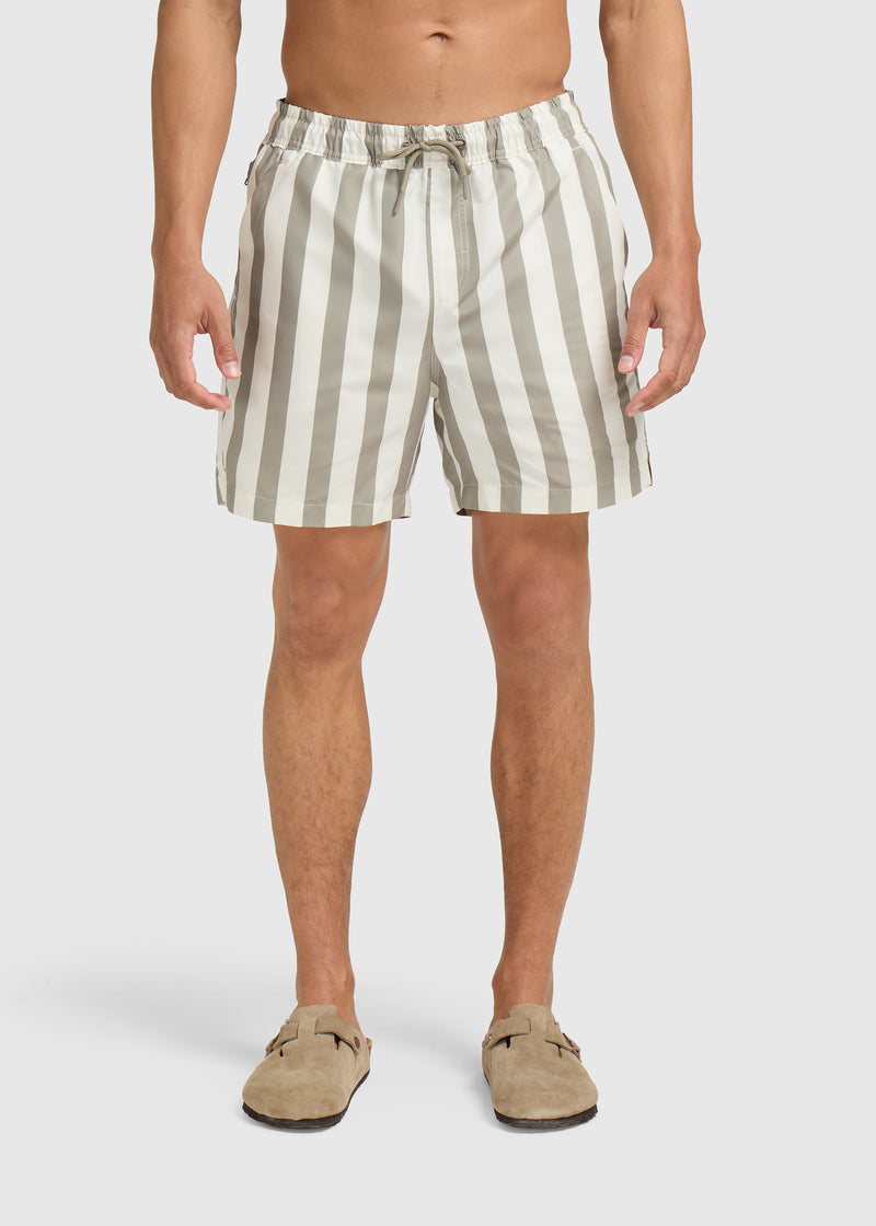 Stripe Swim Short - Light Green