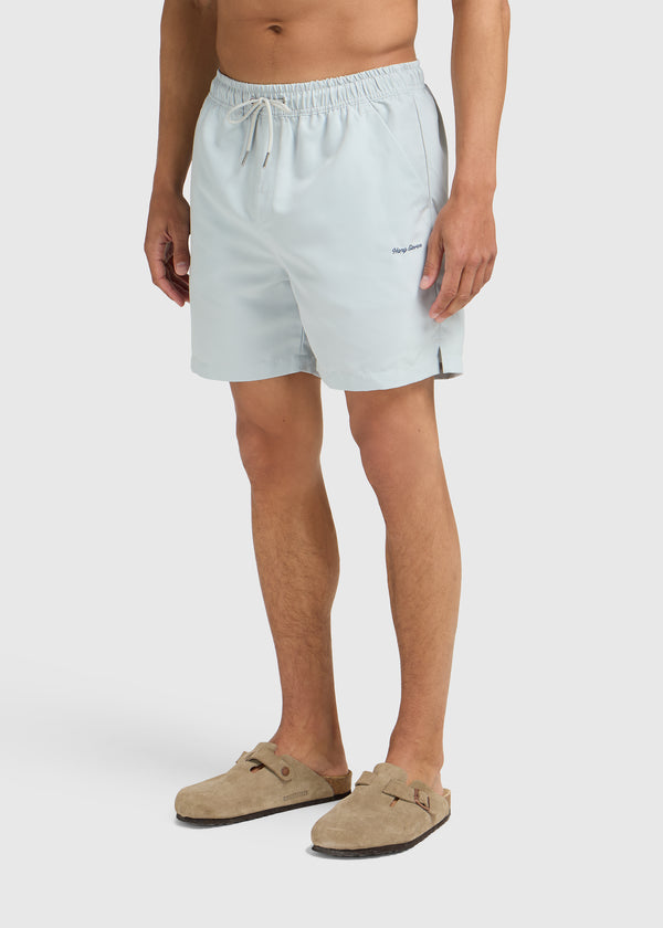 Solid Swim Short - Light Blue