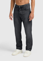 Die Clean Straight Jeans – Schwarz