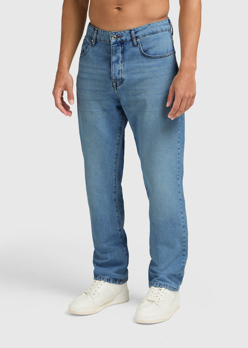 The Clean Straight Jeans - Blue Middle