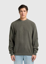 Structure Knit Crewneck - Dark Green