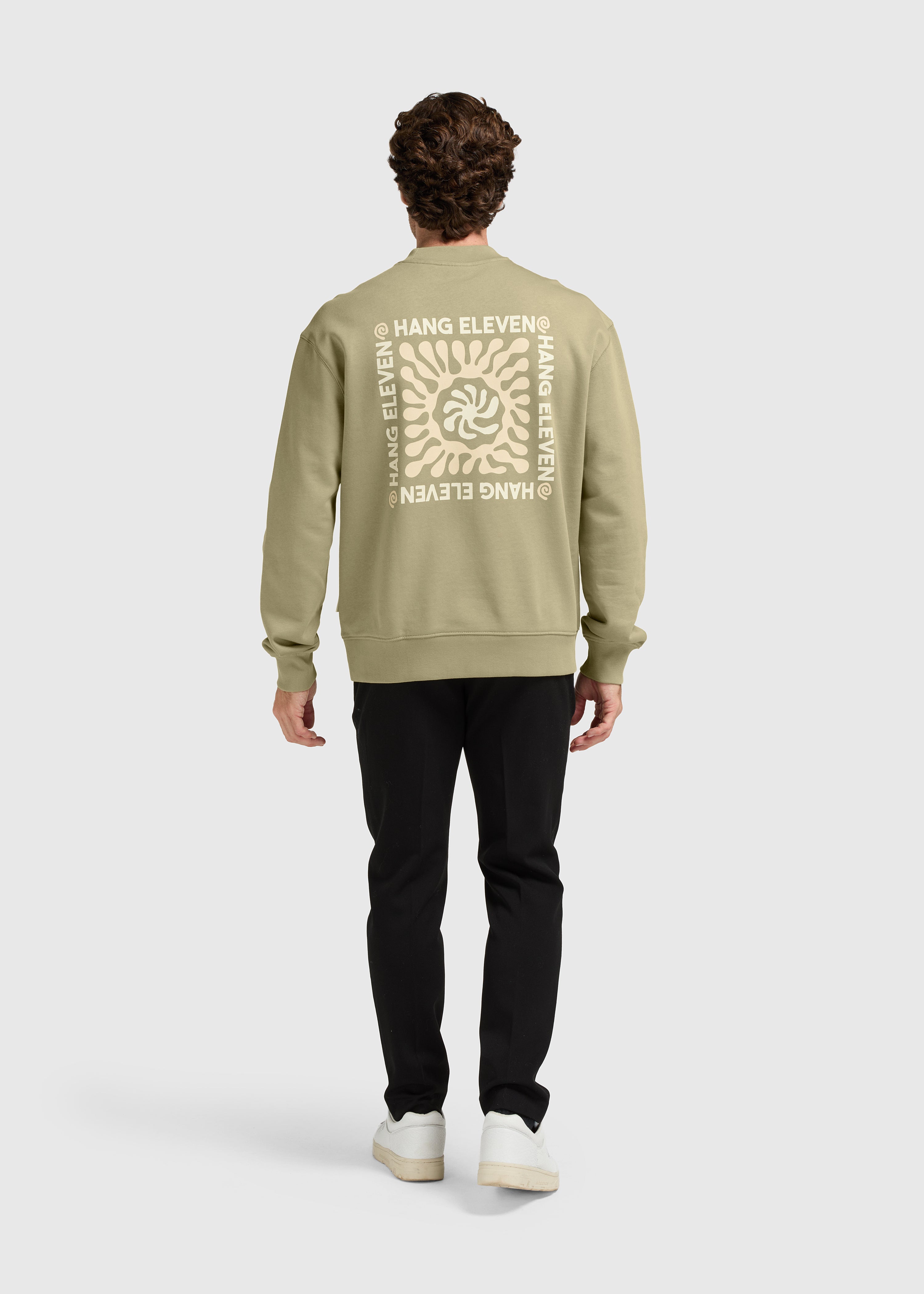 Off Grid Crewneck - Slate Green