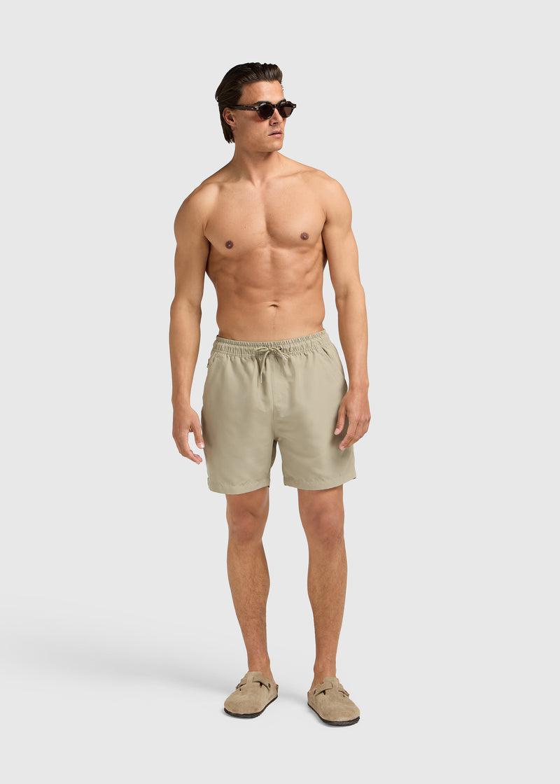 Clean Badeshort – Schiefergrün